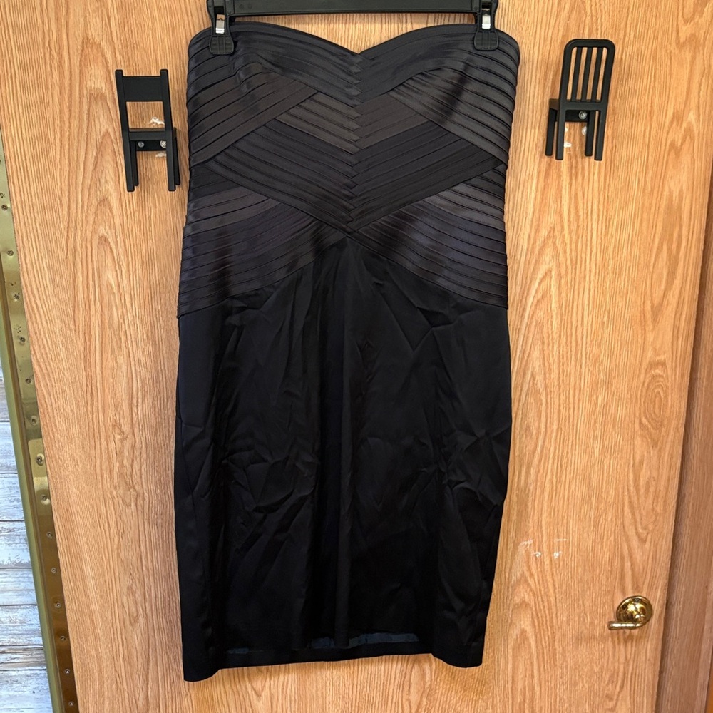BCBGMaxAzria Strapless Black Dress